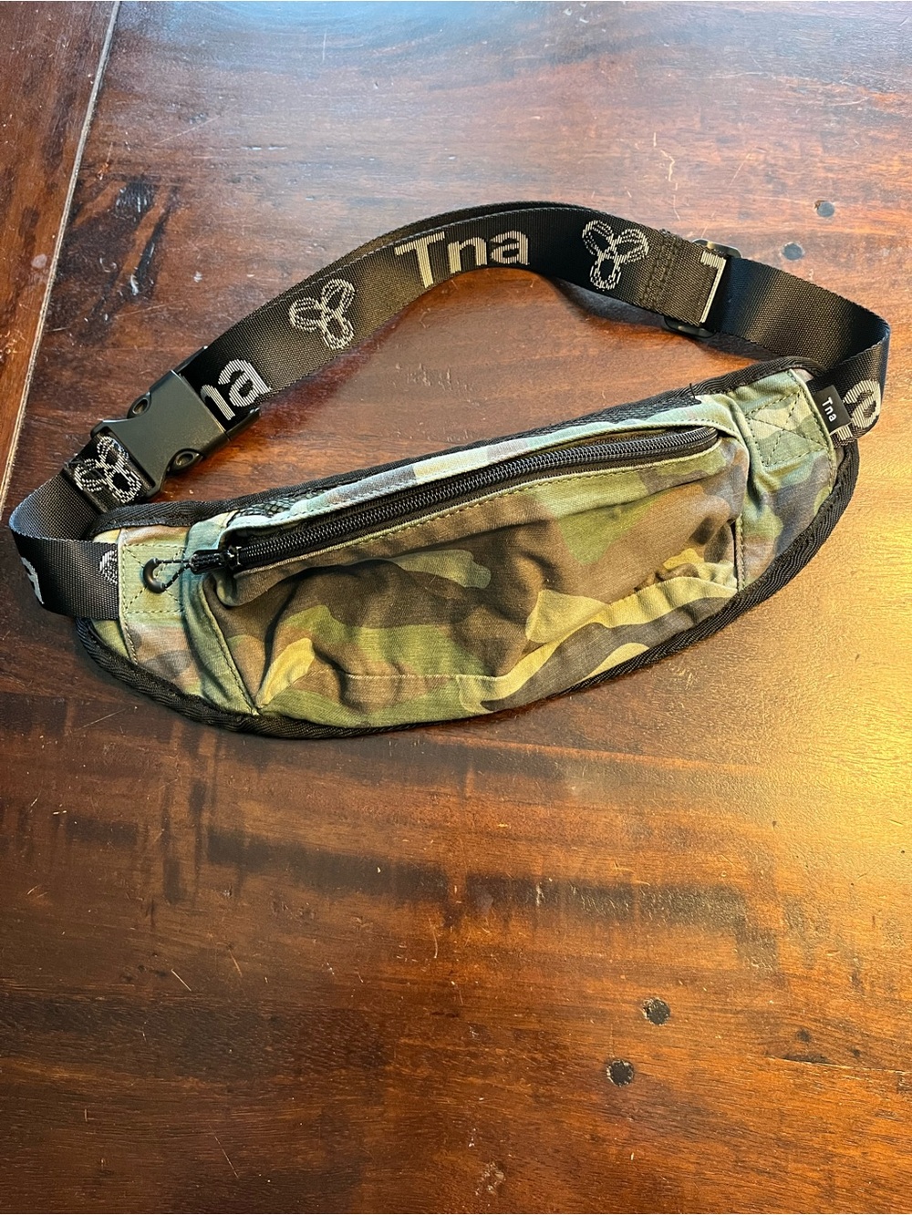 TNA Camo Waist Pack with Black Branded Strap